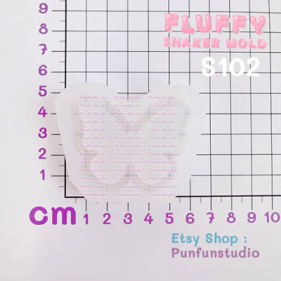 S099-S104 Fluffy Shaker Mold Set / 6 pieces / Shaker Mold / Silicone Mold