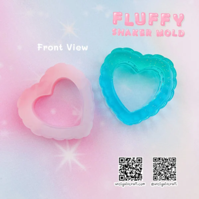 S099-S104 Fluffy Shaker Mold Set / 6 pieces / Shaker Mold / Silicone Mold