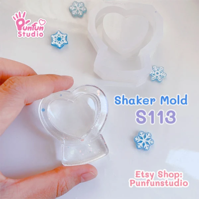 S113 Snow Globe Shaker Mold , CSM S113  / Cover Sheet Mold  / Silicone Mold