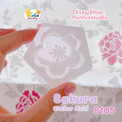S105 Sakura Shaker Mold , CSM S105 / Cover Sheet Mold / Silicone Mold