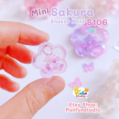 S106 Mini Sakura Shaker Mold / Shaker Mold / Silicone Mold