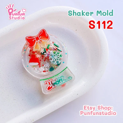 S112 Snow Globe Shaker Mold , CSM S112 / Cover Sheet Mold / Silicone Mold