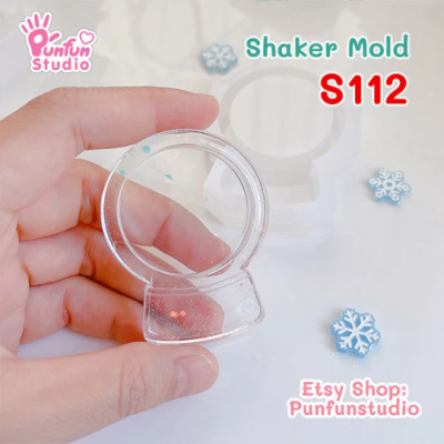 S112 Snow Globe Shaker Mold , CSM S112 / Cover Sheet Mold / Silicone Mold