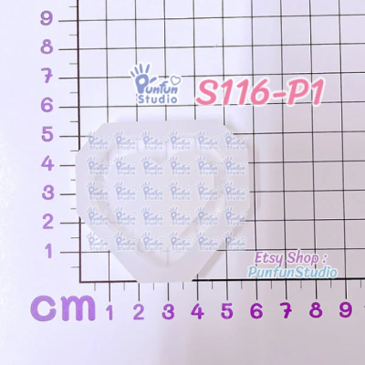 S116 ,S116-P1 Heart Shaker Mold, CSM S116 / Cover Sheet Mold / Silicone Mold(copy)