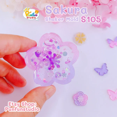 S105 Sakura Shaker Mold , CSM S105 / Cover Sheet Mold / Silicone Mold