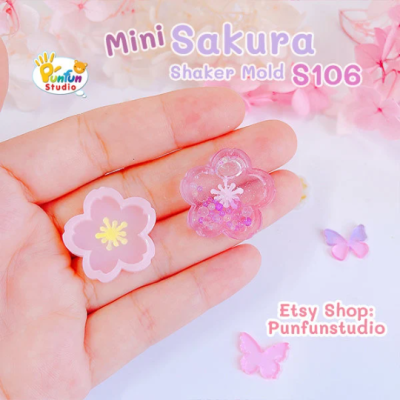 S106 Mini Sakura Shaker Mold / Shaker Mold / Silicone Mold