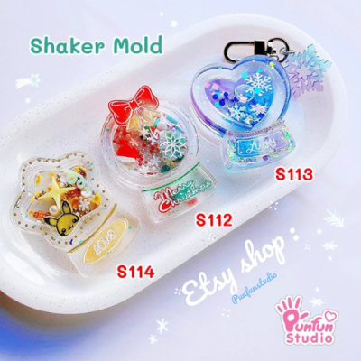S113 Snow Globe Shaker Mold , CSM S113  / Cover Sheet Mold  / Silicone Mold