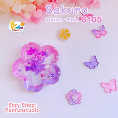 S106 Mini Sakura Shaker Mold / Shaker Mold / Silicone Mold