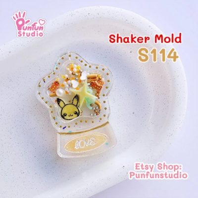 S114 Snow Globe Shaker Mold , CSM S114 / Cover Sheet Mold / Silicone Mold