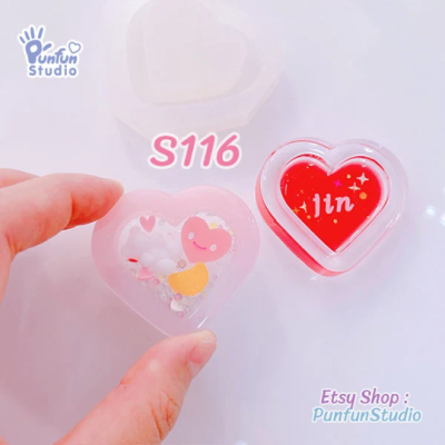 S116 ,S116-P1 Heart Shaker Mold, CSM S116 / Cover Sheet Mold / Silicone Mold(copy)