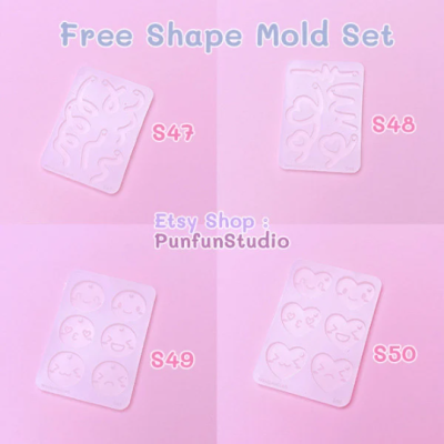 S47- S50 Free Shape Mold  / Free Shape Mold / Silicone Mold