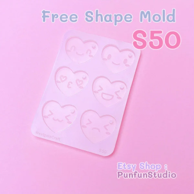 S47- S50 Free Shape Mold  / Free Shape Mold / Silicone Mold