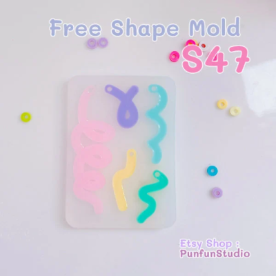 S47- S50 Free Shape Mold  / Free Shape Mold / Silicone Mold