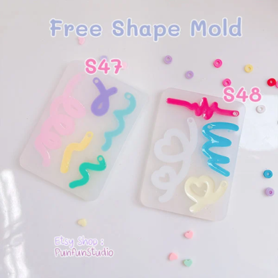 S47- S50 Free Shape Mold  / Free Shape Mold / Silicone Mold