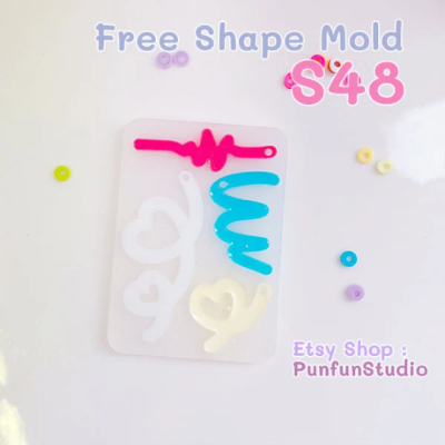 S47- S50 Free Shape Mold  / Free Shape Mold / Silicone Mold