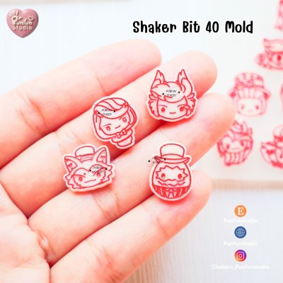 Shaker Bit 40, 41, 49  Hazbin Hotel Mold / 12 in 1 / Shaker bits mold / UV Resin Mold / Silicone Mold