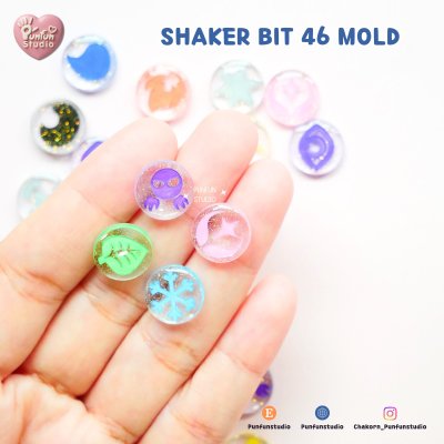 Shaker Bit Poke Mix Mold / 12 in 1 / 42, 43, 44, 45, 46, 48 / Shaker bits mold / UV Resin Mold / Silicone Mold