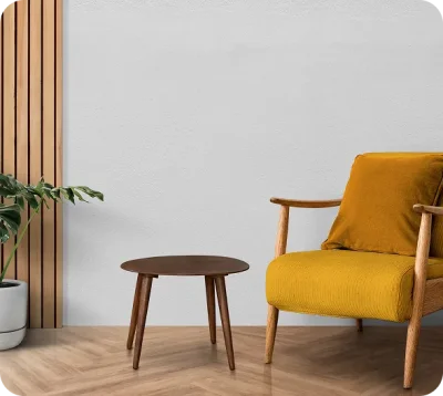 Modern White Accent Chair