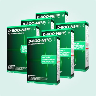 D-boo-ne (ดีบูน) อาหารเสริมบำรุงข้อเข่า – ชุดคุ้ม 6 กล่อง