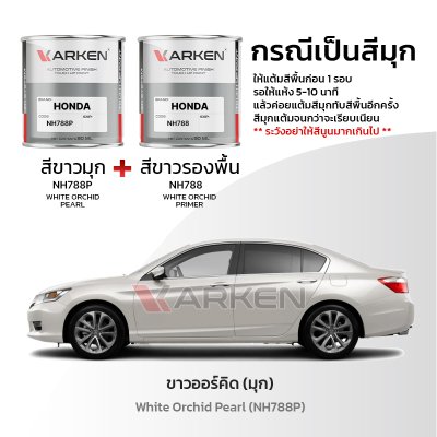 สีแต้มรถยนต์ 2K KARKEN สำหรับ Honda Accord (ฮอนด้า แอคคอร์ด) | เฉดสีตรงรุ่นจากโรงงาน แต้มง่าย แห้งไว