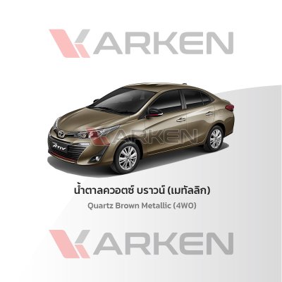 KARKEN 2K Touch-Up Paint for Toyota Yaris | Easy Application, Fast Drying, Professional Finish