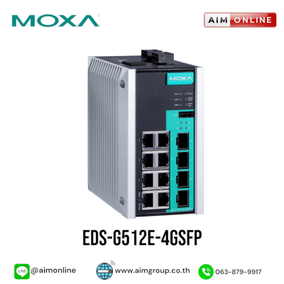 MOXA รุ่น EDS-G512E-4GSFP