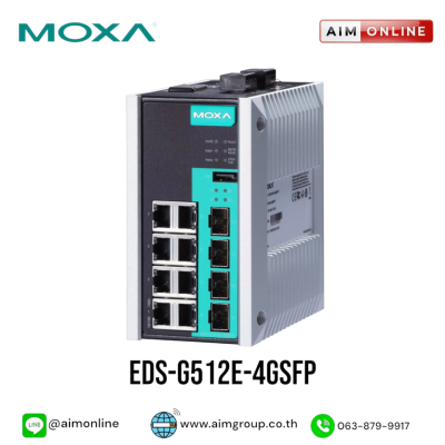 MOXA รุ่น EDS-G512E-4GSFP