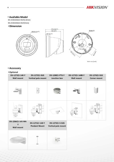 HIKVISION รุ่น DS-2CD3346G3-ISU(Y)