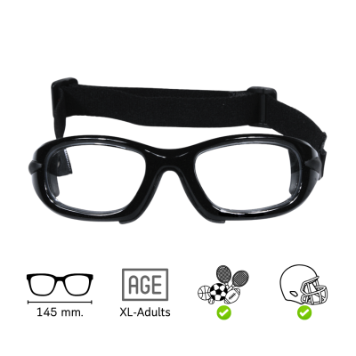 PROGEAR EYEGUARD EG XL 1041 Col.1 Wide-front sports glasses for adults