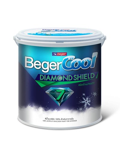 เบเยอร์คูล ไดมอนด์ชิลด์ 7 สีทาภายใน ชนิดด้าน / BegerCool DiamondShield 7 Interior Matt