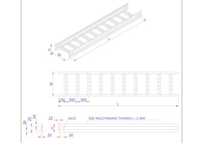 CABLE LADDER STRAIGHT