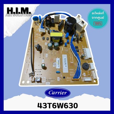 43T6W630 แผงวงจรแอร์ Carrier แผงบอร์ดแอร์แคเรียร์ บอร์ดคอยล์เย็น รุ่น 42TSGS013-713, RAS-13PKSG-T1