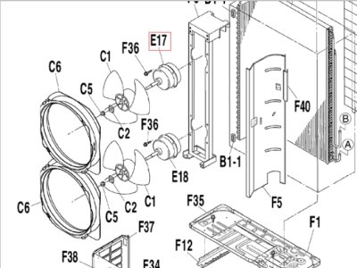 4015829 มอเตอร์คอยล์ร้อน  MOTORไดกิ้น อะไหล่แอร์ ของแท้จากศูนย์Daikin