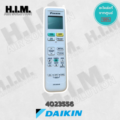 4023556 / ARC480A46 รีโมทแอร์ Daikin รีโมทแอร์ไดกิ้น รุ่น FTKC_TV2S ทุกขนาดบีทียู.