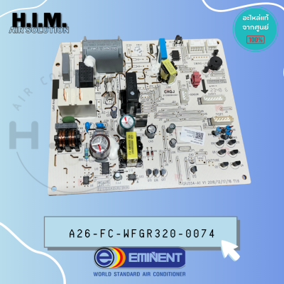 A26-FC-WFGR320-0074 แผงวงจรแอร์ Eminent Air แผงบอร์ดคอยล์เย็น อิมิเน้นท์ รุ่น WFG18