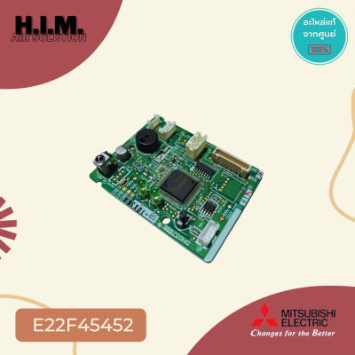 E22F45452 แผงรับสัญญาณรีโมทแอร์ Mitsubishi Electric ตัวรับสัญญาณแอร์มิตซูบิชิ รุ่น MS-SGG09VC, MS-SGF09VC