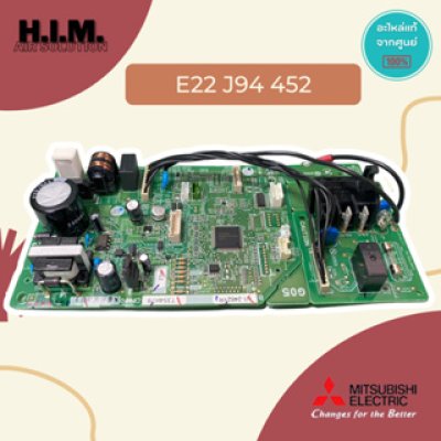E22J94452 บอร์ดแอร์มิตซูบิชิคอยล์เย็น บอร์ดคอยล์เย็น อะไหลแท้จากศูนย์ Mitsubishi Electric