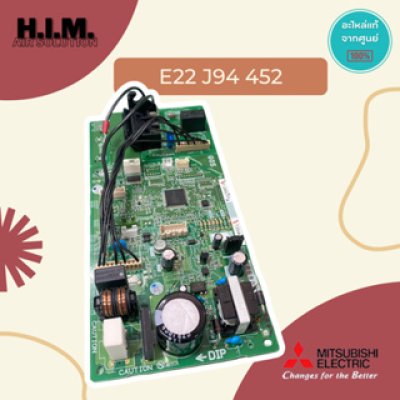 E22J94452 บอร์ดแอร์มิตซูบิชิคอยล์เย็น บอร์ดคอยล์เย็น อะไหลแท้จากศูนย์ Mitsubishi Electric