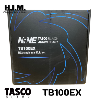 TASCO BLACK เกจ์เดี่ยว รุ่น TB100EX รุ่นพิเศษ ฉลอง9ปี (พร้อมสาย2เส้น) สำหรับน้ำยา R32/R410A