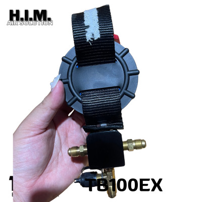 TASCO BLACK เกจ์เดี่ยว รุ่น TB100EX รุ่นพิเศษ ฉลอง9ปี (พร้อมสาย2เส้น) สำหรับน้ำยา R32/R410A