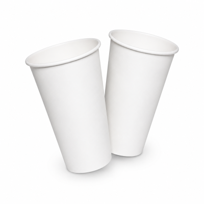 แก้วกระดาษ 16 ออนซ์ สีขาว ไม่มีหูจับ (1,000 ใบ / ลัง)
