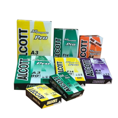 กระดาษถ่ายเอกสาร A4 80 แกรม ALCOTT (5รีม/กล่อง)