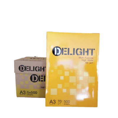 กระดาษถ่ายเอกสาร A3 70 แกรม Delight (500แผ่น/รีม)