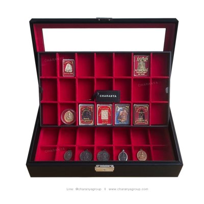 Amulet storage วัสดุเกรด A กล่องพระ กล่องใส่พระเครื่อง กล่องใส่เครื่องราง กล่องใส่วัตถุมงคล กล่องใส่พระเหรียญ กล่องสะสมพระ กล่องสะสมเหรียญ กล่องใส่เหรียญเก่า  ของขวัญขึ้นบ้านใหม่ ของขวัญให้ผู้ใหญ่ งานสวย คุณภาพเยี่ยม TEL. 093-6699642 Line: @charanyagroup