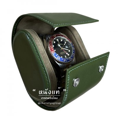 Leather Watch Case เคสนาฬิกาหนังแท้ กล่องนาฬิกาแบบพกพาสวยหรู งานดี วัสดุดี คัดเกรดพิเศษ พรีเมี่ยม มอบเป็นของขวัญได้ ของขวัญลูกค้าวีไอพี หรือมอบให้กับลุกค้าวีไอพี VIP ของบริษัท Line: @charanyagroup Tel: 093-6699642