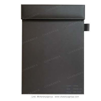 Leather Writing Pad แผ่นหนังรองเขียน รองเซ็นต์เอกสาร A4 สำหรับผู้บริหาร ลูกค้า หรือใช้ในห้องประชุม ห้องสัมมนา Choc สีน้ำตาลไหม้ สีน้ำตาลเข้ม สีช็อค