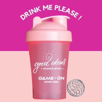 กระบอกเชค เกม-ออน GAME-ON Shaker Bottle ขนาด 400ml.