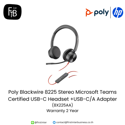 Poly-Blackwire-8225-Stereo-Microsoft-Teams-Certified-USB-C-Headset+USB-C/A-Adapter-8X225AA-firstinterbusiness