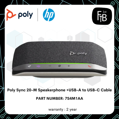 Poly Sync 20-M Speakerphone +USB-A to USB-C Cable