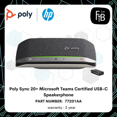 Poly Sync 20+ Microsoft Teams Certified USB-C Speakerphone